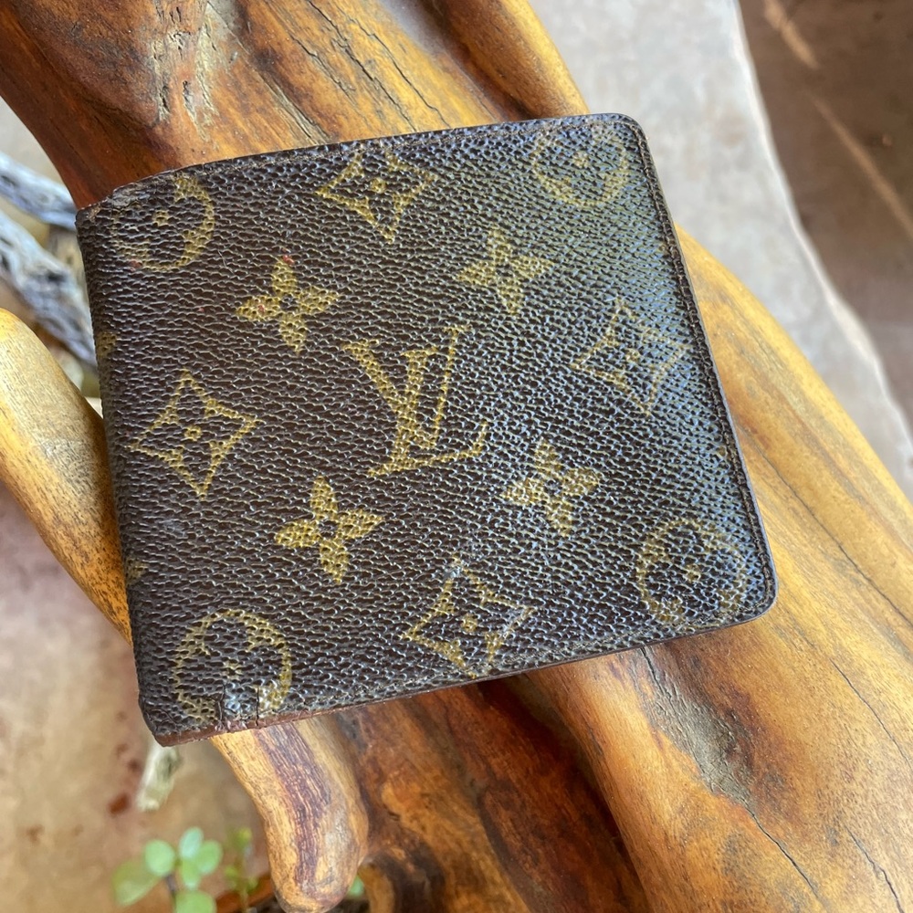 Louis Vuitton Monogram Canvas Wallet in Brown and Gold